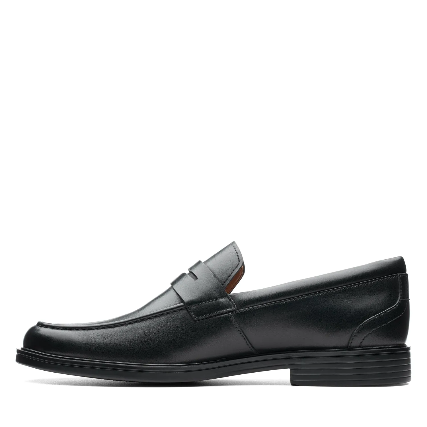 Mens - Un Aldric Step Black Leather