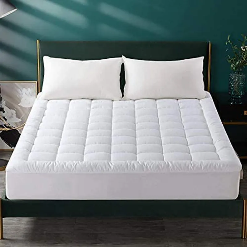 MEROUS Queen Size Mattress Pad Pillow Top Quilted Mattress Cover Mattress Protector Cotton 8-21 Deep Pocket Cooling Mattress Topper