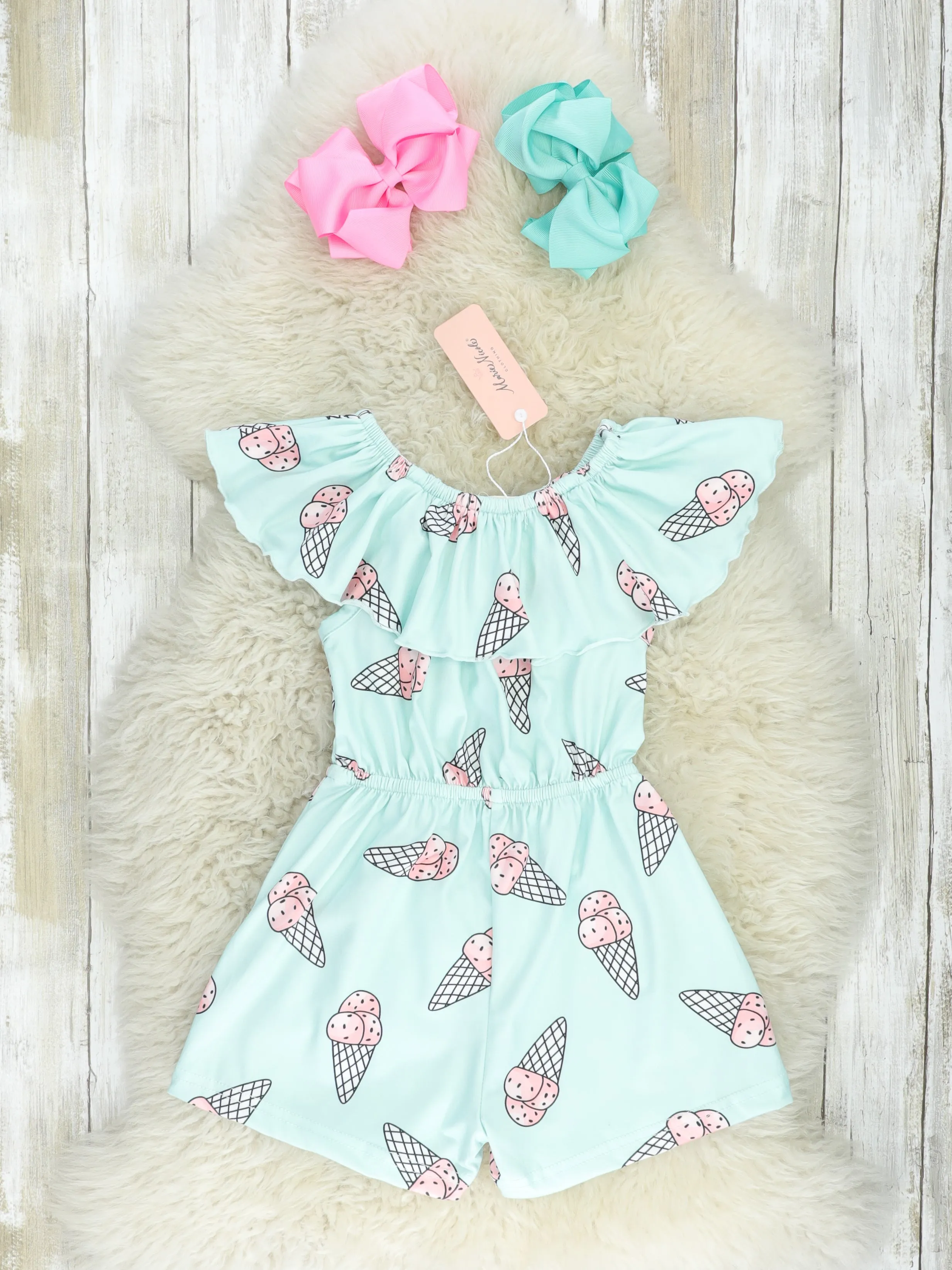 Mint Ice Cream Ruffle Jumpsuit