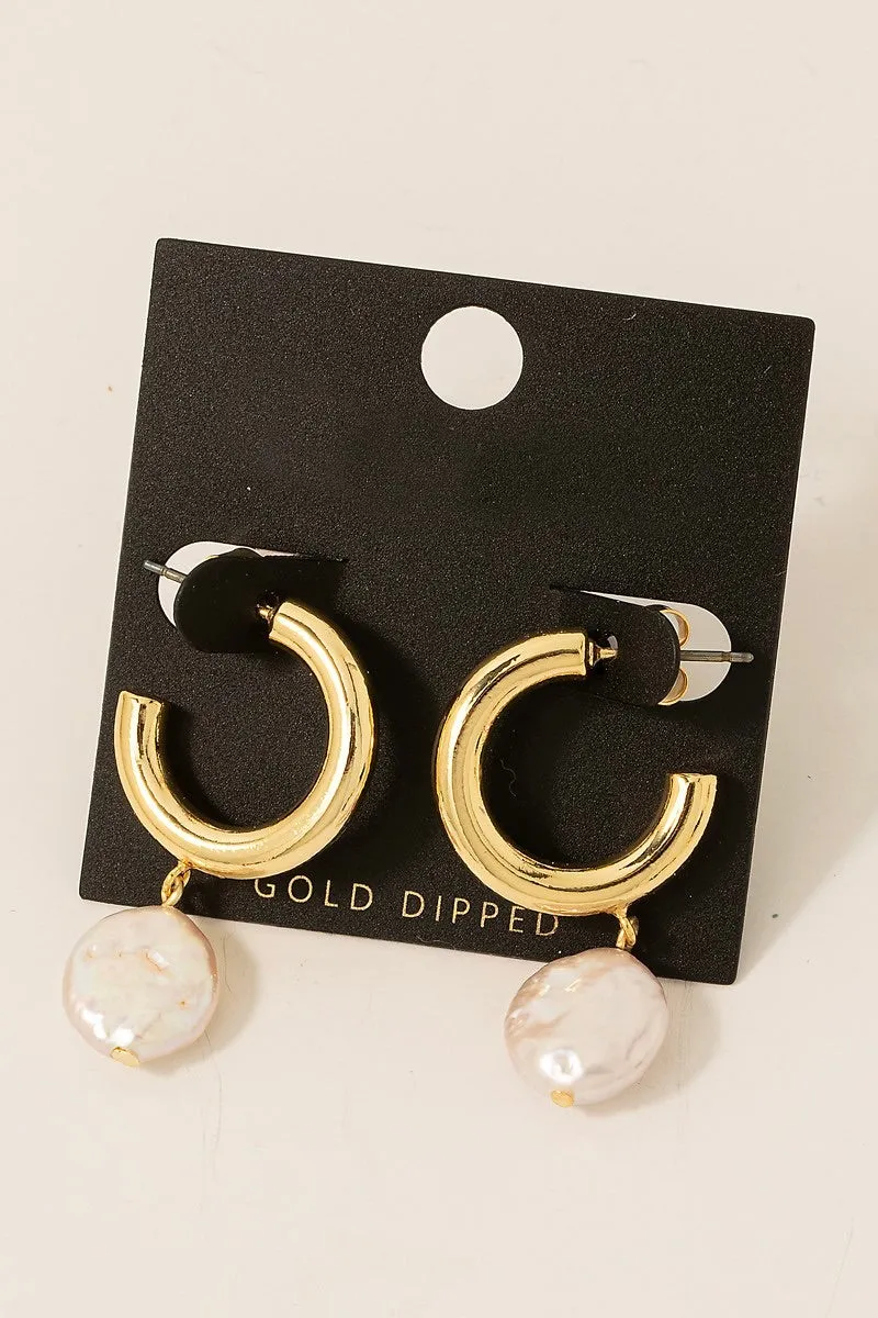 Moonlit Pearl Earrings