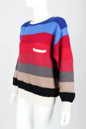 Ombré Striped Knit Sweater