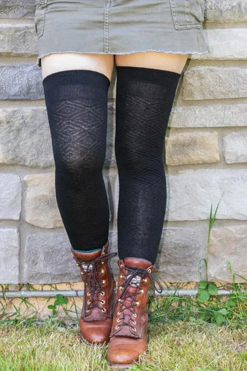 Organic Faceted Extraordinary Thigh High