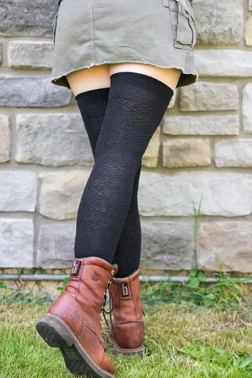 Organic Faceted Extraordinary Thigh High