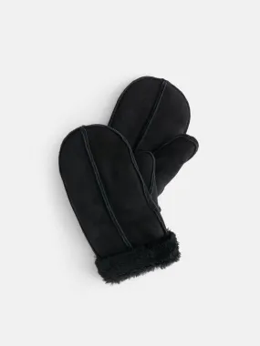 Owen Barry x Alex Mill Mittens in Suede Shearling