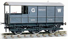 Peco O Gauge W-603 GWR 24ton Six-wheel Brake Van