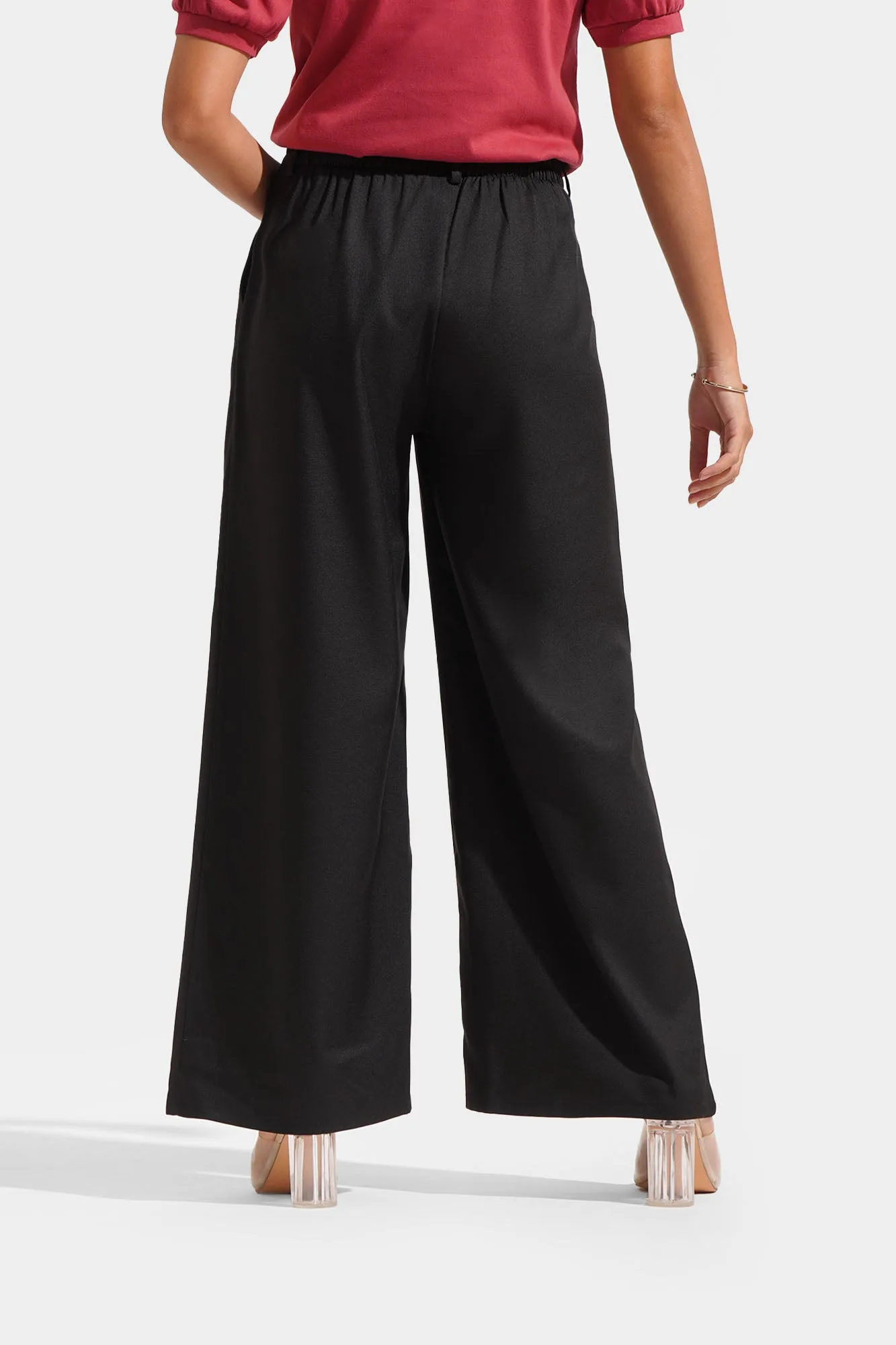 Pleated Wide Leg Trousers