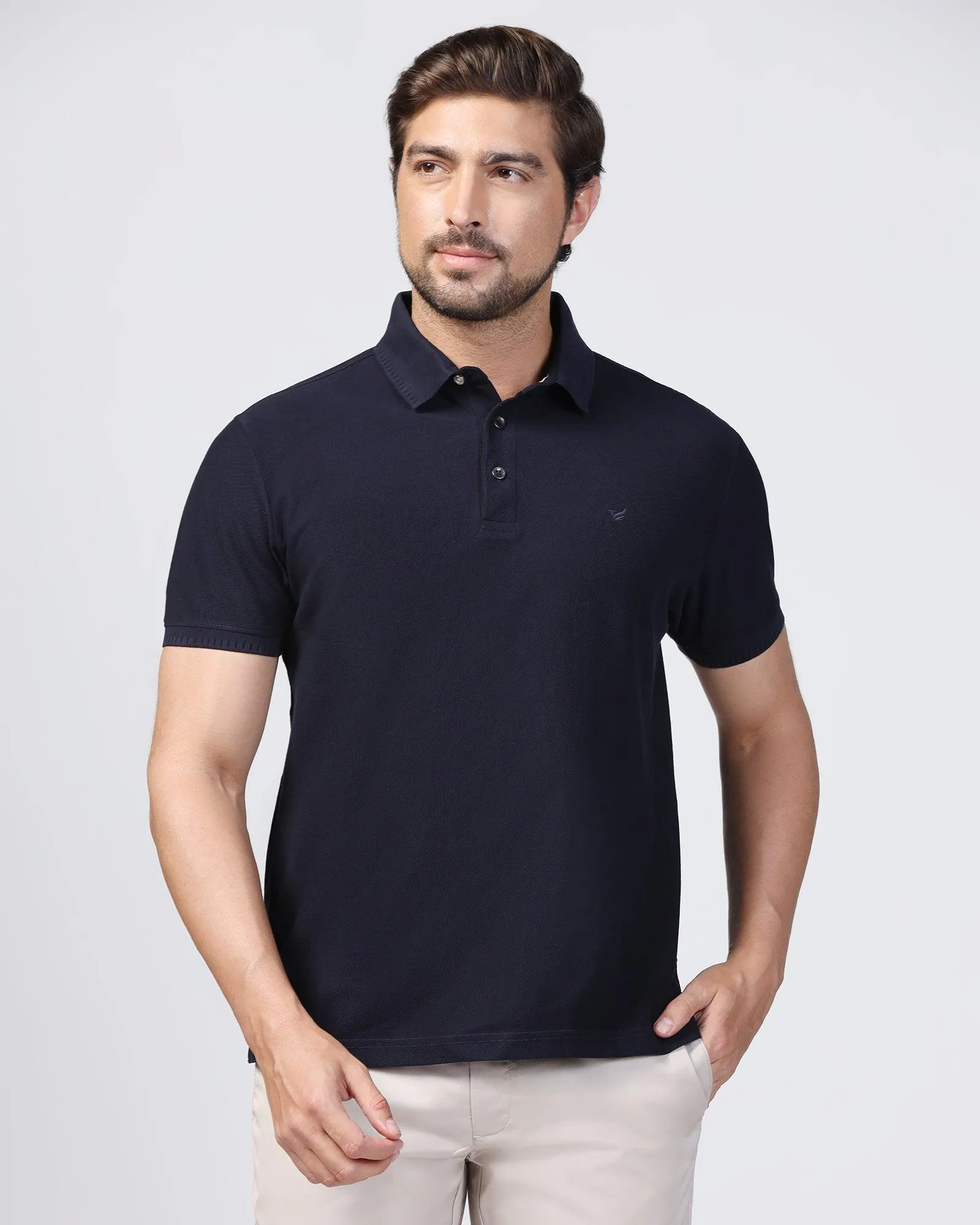 Polo Navy Structure T-Shirt - Bingo