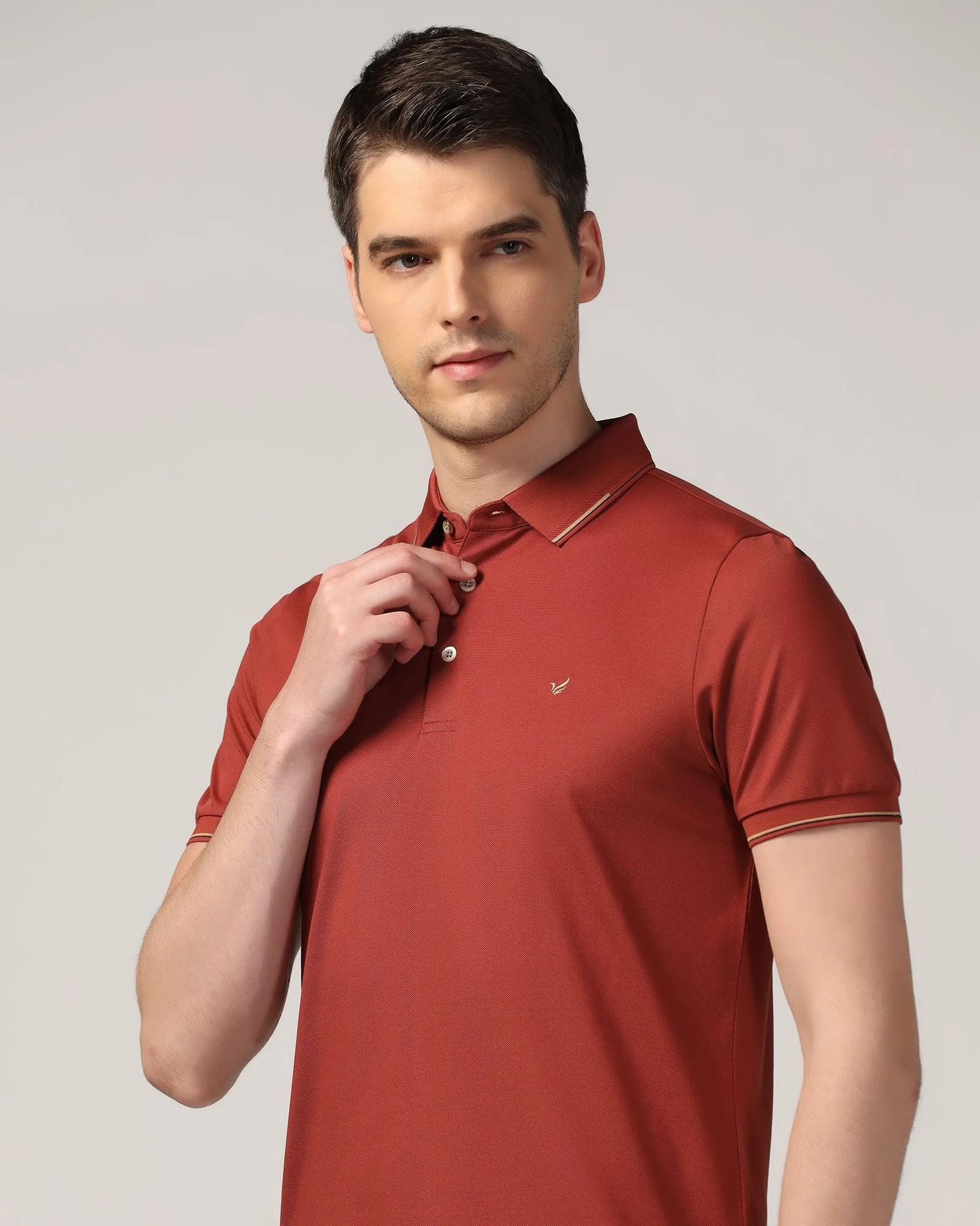 Polo Rust Solid T-Shirt - Emerald