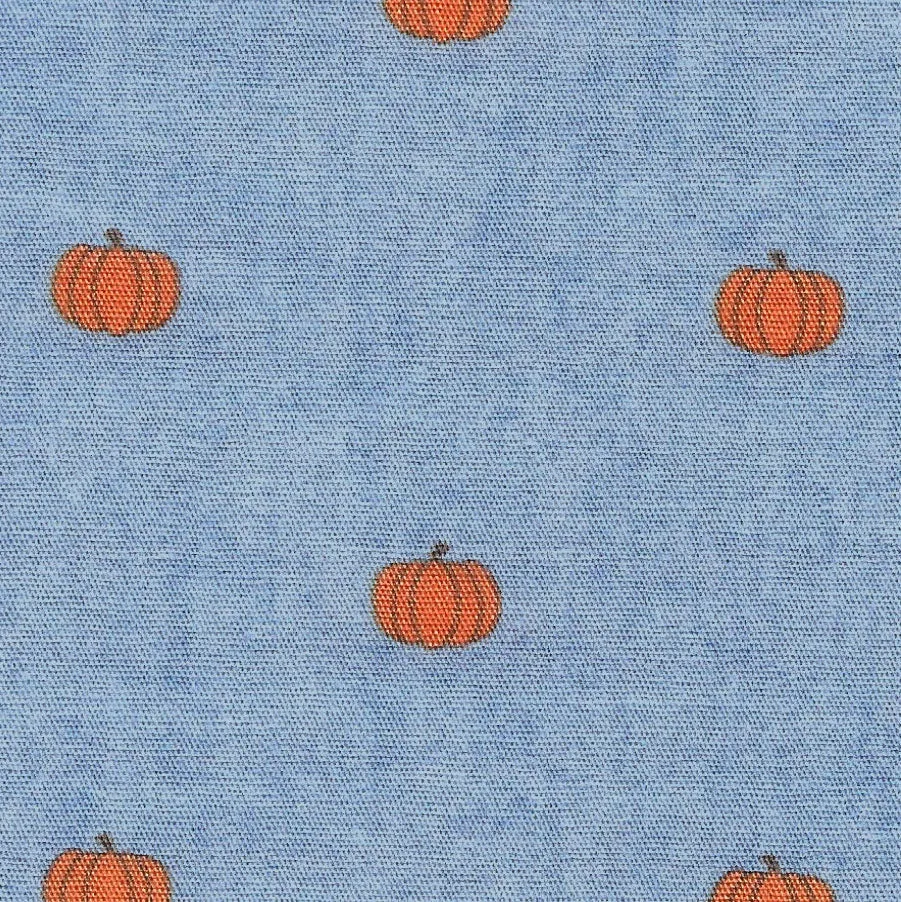 Pumpkins on Blue