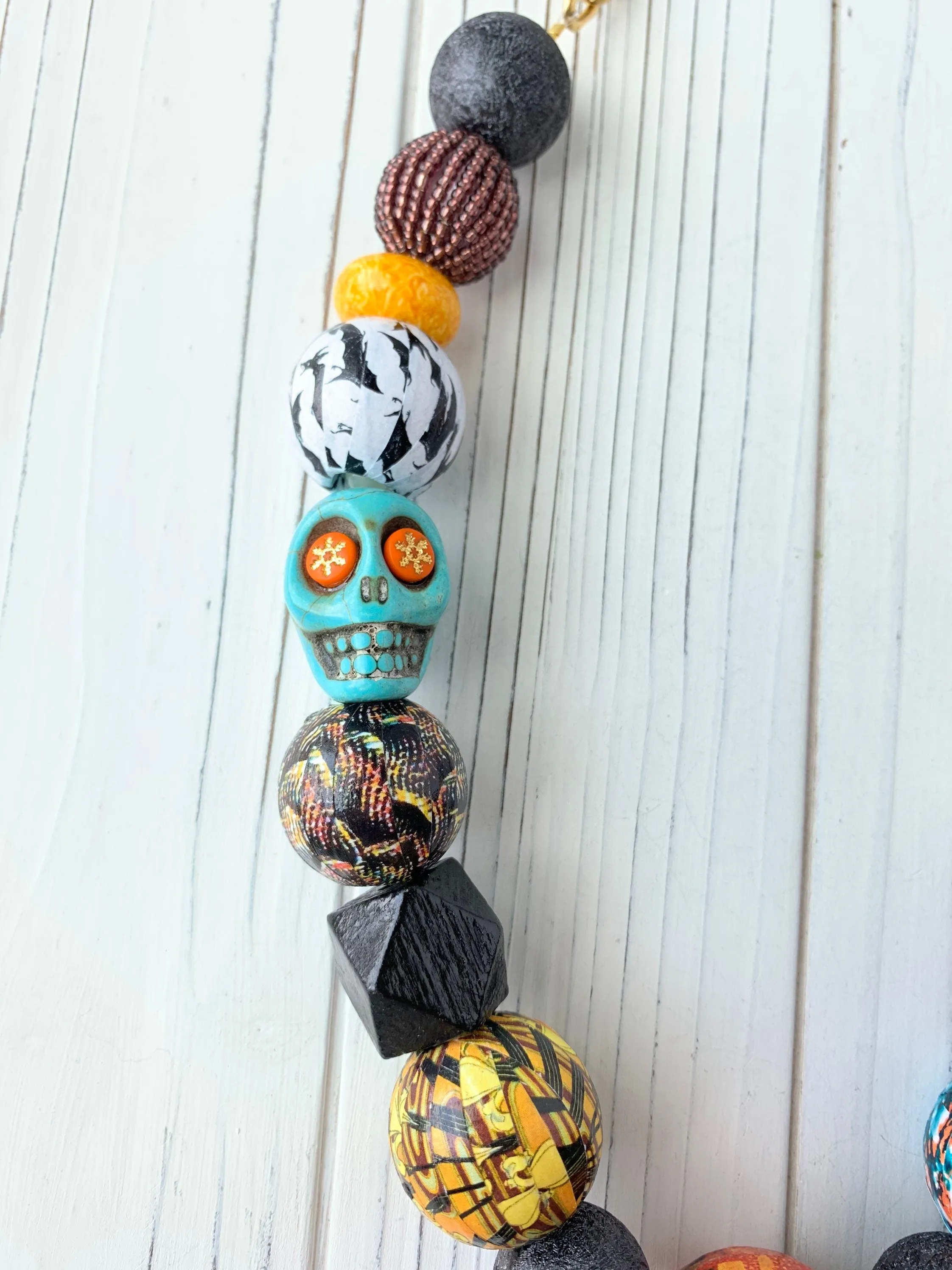 Séance Sugar Skull Halloween Necklace