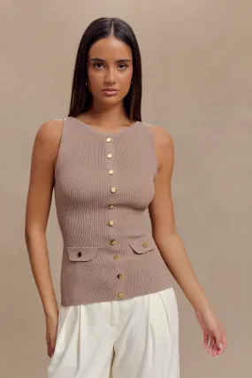 Sawyer Longline Top - Taupe