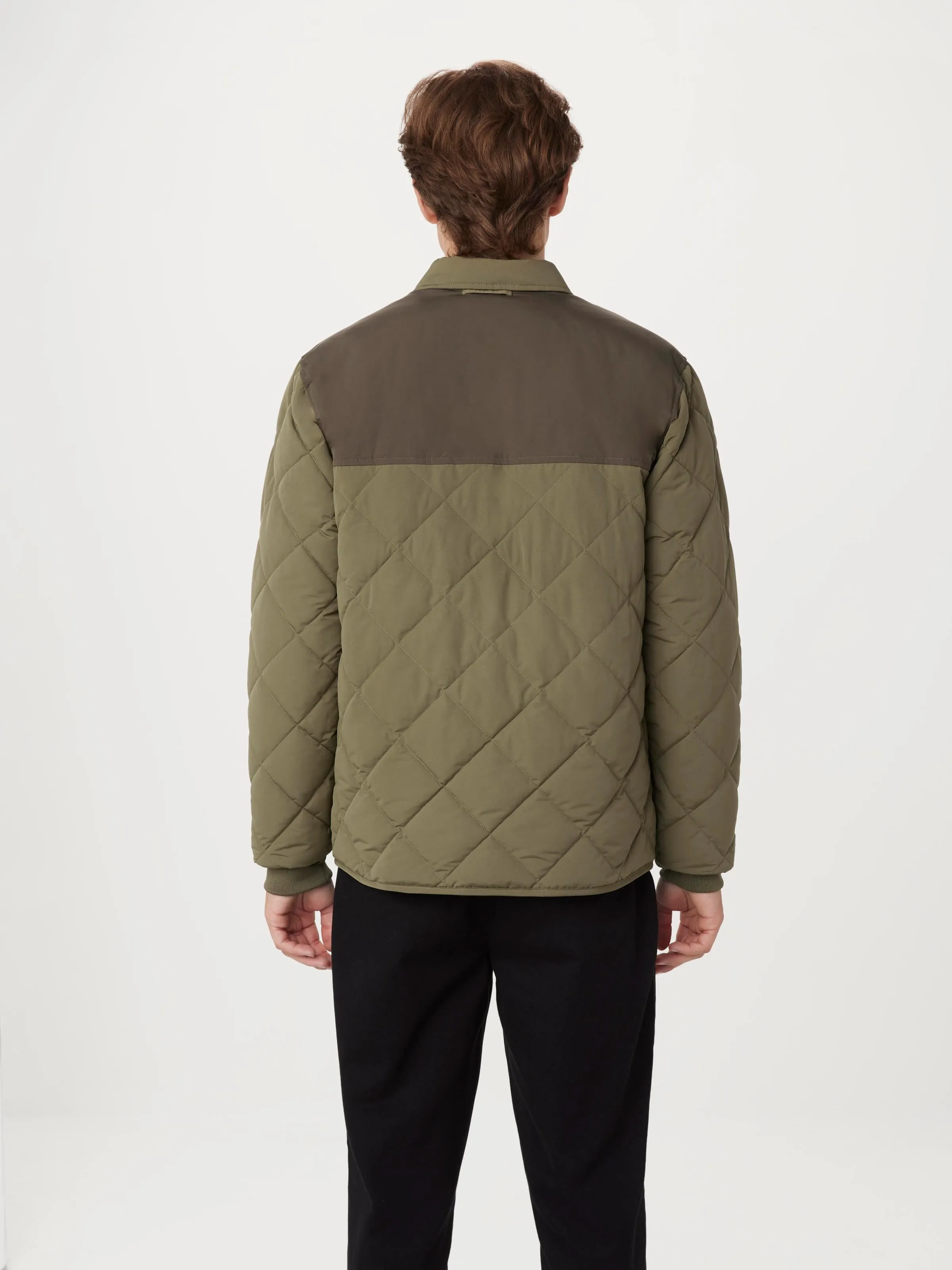 The Skyline Collared Jacket in Green