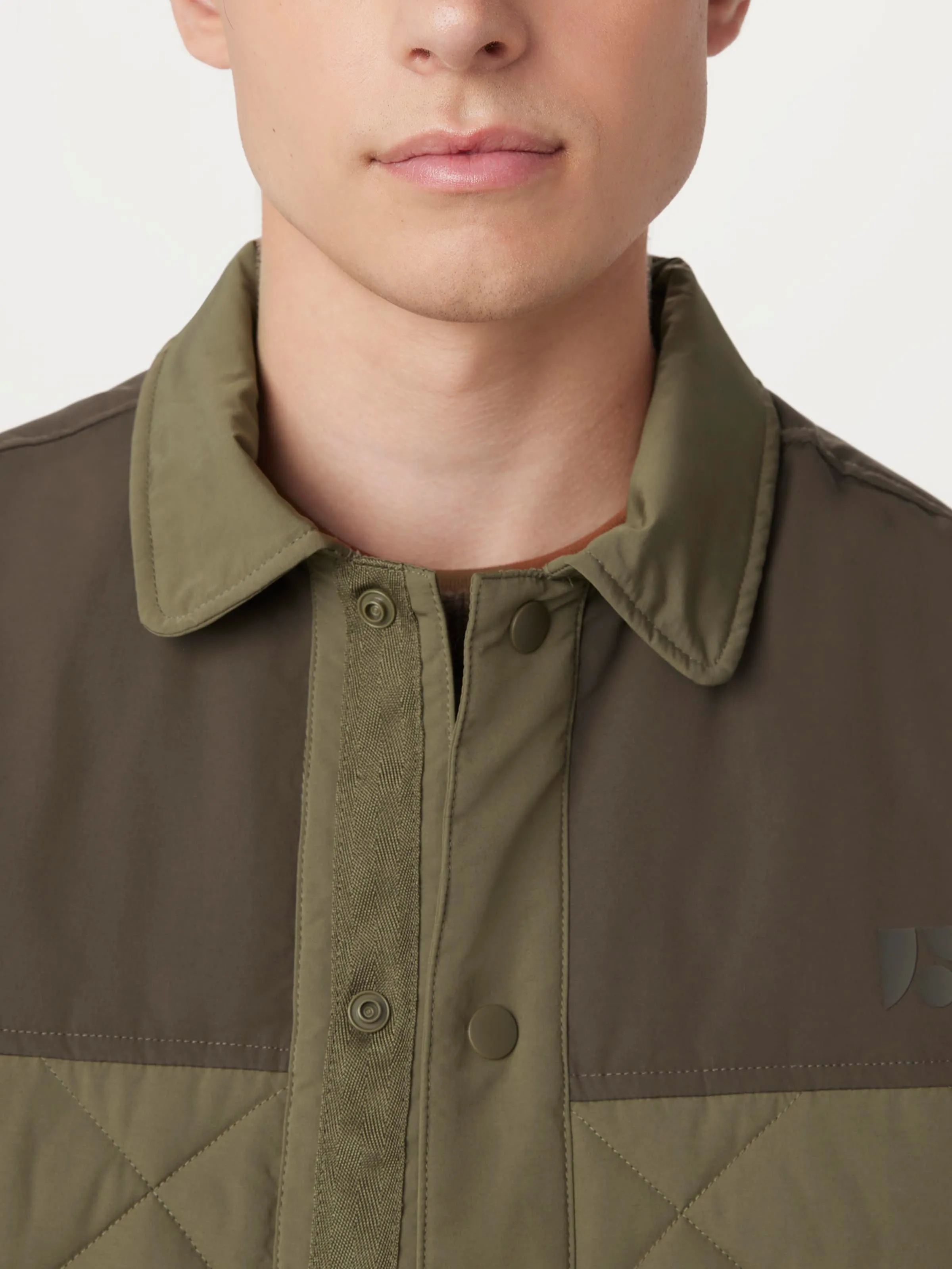 The Skyline Collared Jacket in Green