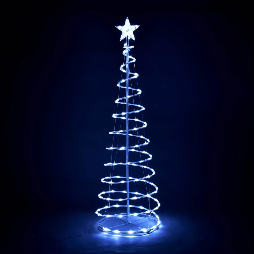 TheLAShop 5ft LED Spiral Christmas Tree USB Powered