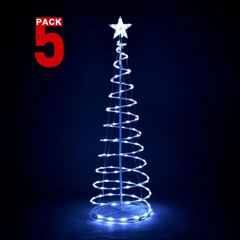 TheLAShop 5ft LED Spiral Christmas Tree USB Powered