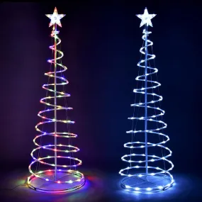 TheLAShop 5ft LED Spiral Christmas Tree USB Powered