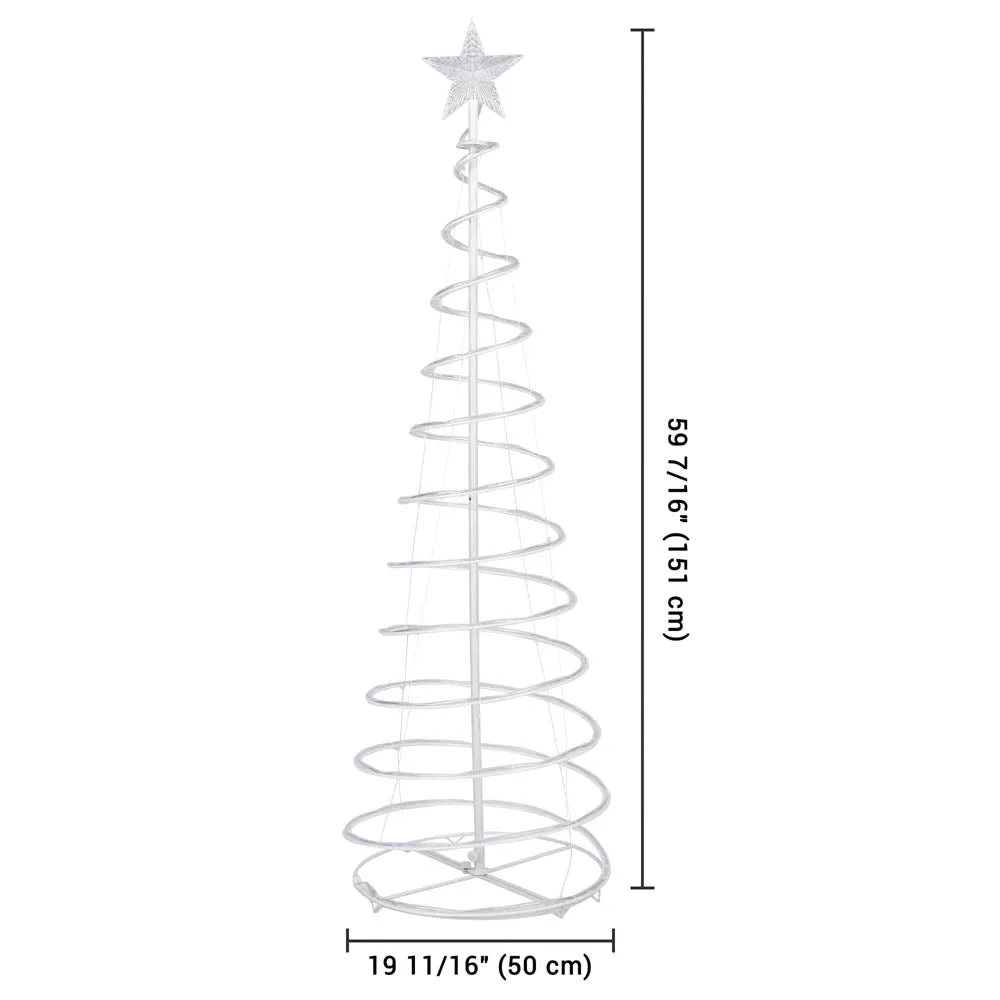 TheLAShop 5ft LED Spiral Christmas Tree USB Powered