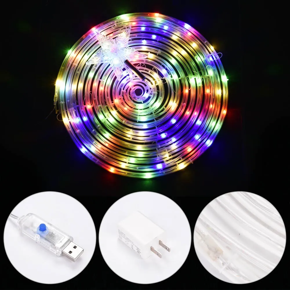 TheLAShop 5ft LED Spiral Christmas Tree USB Powered