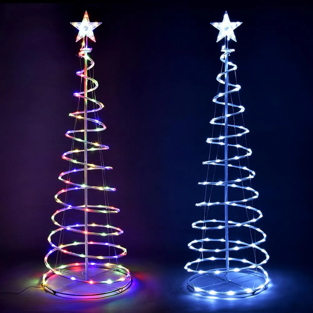 TheLAShop 5ft LED Spiral Christmas Tree USB Powered