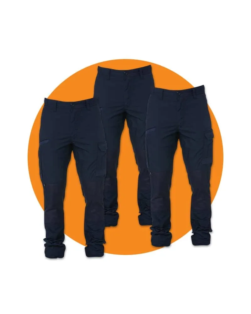 Tradies WP-5 Lightweight Work Pants Value Pack - Navy