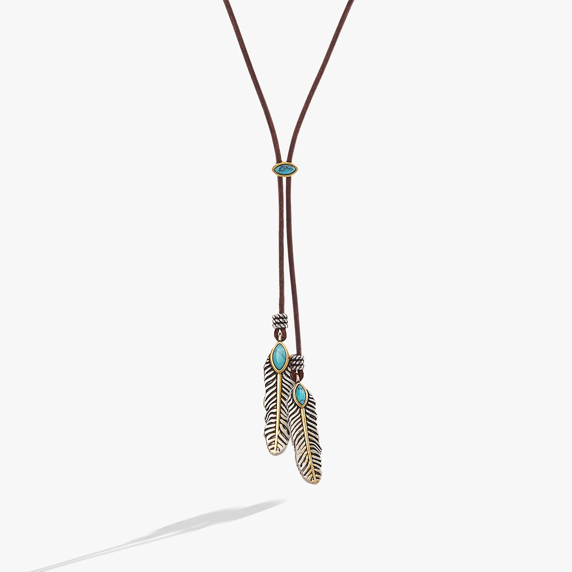 Untamed Turquoise Lariat Necklace