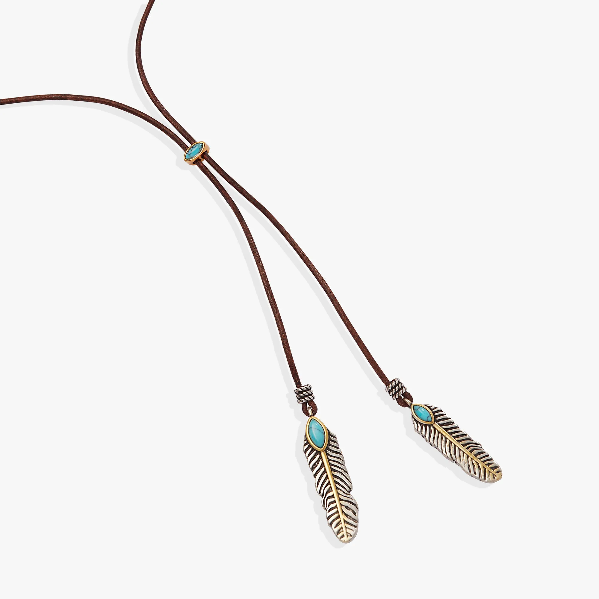 Untamed Turquoise Lariat Necklace