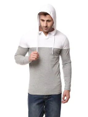 White Plus Size Hooded T-Shirt